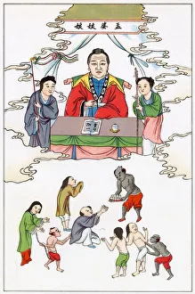 Demons serving the Chinese goddess Mong-piou give souls in the other world the tisane of Demons serving the Chinese goddess Mong-piou give souls in the other world the tisane of