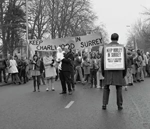 Boundary Gallery: Demonstration to keep Horley and Charlwood in Surrey