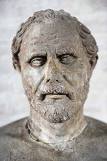Demosthenes (384-322 BC). Roman bust Demosthenes (384-322 BC). Roman bust