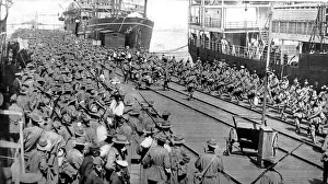 The departure from Melbourne of the Australian expedition for the Great War The departure from Melbourne of the Australian expedition for the Great War