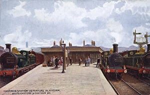 Hastings Gallery: Departure Platform - Hastings Station, East Sussex SE&CR