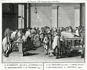 Rabbi Gallery: Descendants of Aaron giving the benediction to the people