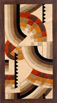 <b class=qtipBold><figcaption>Design for Carpet Filling</figcaption></b><br>Design for Carpet Filling. Gouache on heavy paper. Silver Studio. 1934<br><em>© MODA / Mary Evans Picture Library</em> Design for Carpet Filling