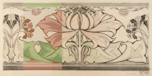 <b class=qtipBold><figcaption>Design for Frieze (Wallpaper)</figcaption></b><br>Design for Frieze (Wallpaper). Charcoal, Gouache and Crayon on copy paper. Silver Studio. circa 1900<br><em>© MODA/Mary Evans Picture Library</em> Design for Frieze (Wallpaper)
