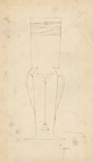 <b class=qtipBold><figcaption>Design for Metalwork</figcaption></b><br>Design for Metalwork. Pencil on tracing paper. Silver Studio. 1898<br><em>© MODA/Mary Evans Picture Library</em> Design for Metalwork