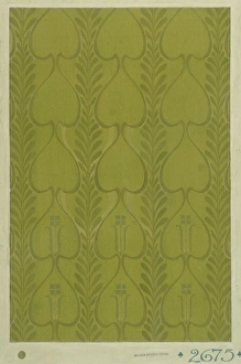 <b class=qtipBold><figcaption>Design for wallpaper in green</figcaption></b><br>Design for wallpaper in green. Gouache on heavy paper. Silver Studio. 1903<br><em>© MODA/Mary Evans Picture Library</em> Design for wallpaper in green