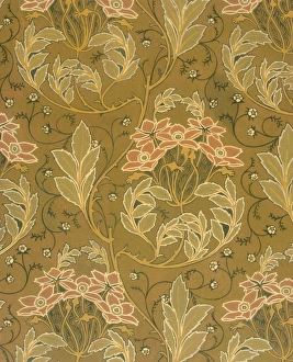Design for Wallpaper in pink and brown Design for Wallpaper in pink and brown