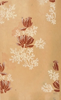 Design for Woven Textile in brown and beige Design for Woven Textile in brown and beige