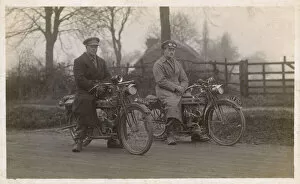 Goggles Gallery: Despatch riders with Douglas motorcycles, WW1