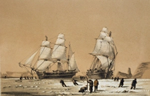 The devils thumb, ships boring and warping in the pack The devils thumb, ships boring and warping in the pack