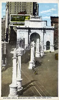 Triumphal Gallery: Dewey Triumphal Arch and Colonnade, Madison Square, New York City, NY