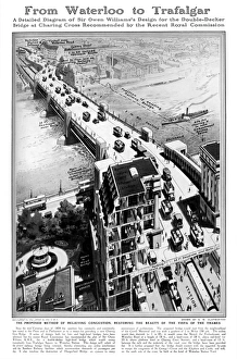 A diagram of the proposed Charing Cross Bridge A diagram of the proposed Charing Cross Bridge