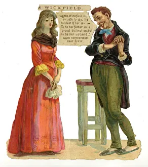 Dickens scrap - Agnes Wickfield in David Copperfield Dickens scrap - Agnes Wickfield in David Copperfield