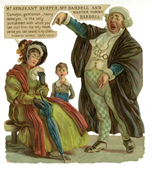 Dickens scrap - Mr Serjeant Buzfuz and Mrs Bardell Dickens scrap - Mr Serjeant Buzfuz and Mrs Bardell