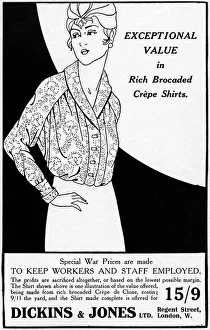 Dickins & Jones First World War advertisement Dickins & Jones First World War advertisement
