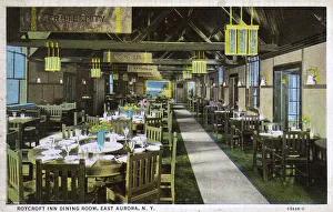 Dining room, Roycroft Inn, East Aurora, New York State, USA Dining room, Roycroft Inn, East Aurora, New York State, USA