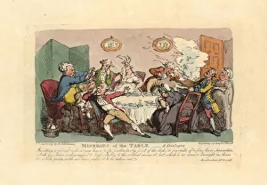 A dinner party ruined by the arrival of a stinking game dish A dinner party ruined by the arrival of a stinking game dish