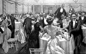 Dinners singing Auld Lang Syne at the Savoy Restaurant, 19 Dinners singing Auld Lang Syne at the Savoy Restaurant, 19