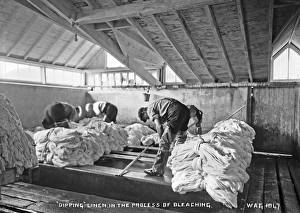 Dipping Linen, in the Process of Bleaching Dipping Linen, in the Process of Bleaching