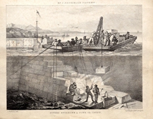 Investigation Gallery: Divers building a pier or jetty