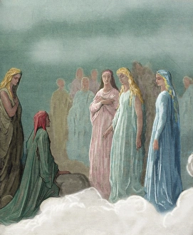 Divine Comedy by Dante Alighieri. 14th C. Engraving by Gusta Divine Comedy by Dante Alighieri. 14th C. Engraving by Gusta