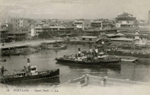 Docks of the Suez Canal in Port Said, Egypt Docks of the Suez Canal in Port Said, Egypt