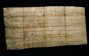 Document of the Holy Roman emperor Charles the Bald (823-877 Document of the Holy Roman emperor Charles the Bald (823-877
