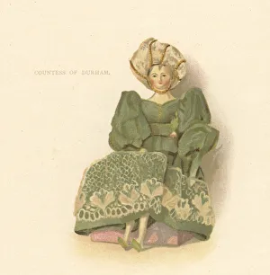 Doll representing courtier Juno, Countess of Durham Doll representing courtier Juno, Countess of Durham