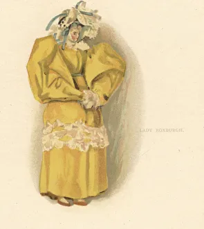 Doll representing courtier Mary, Lady Roxburgh Doll representing courtier Mary, Lady Roxburgh