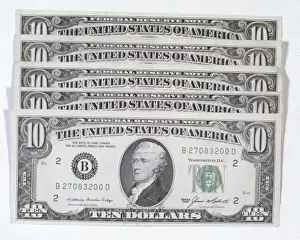 American Currency Prints: Ten Dollar Notes