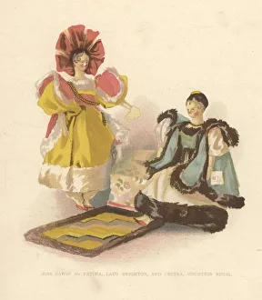 Dolls of Miss Cawse in the roles of Fatima and Cestra Dolls of Miss Cawse in the roles of Fatima and Cestra