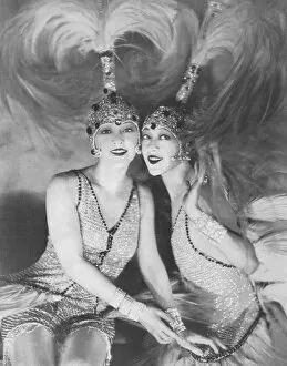 Flappers Gallery: The Dolly Sisters in the Casino de Paris show Paris New York, 1927 Date: 1927