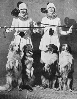 The Dolly Sisters with their Collies The Dolly Sisters with their Collies