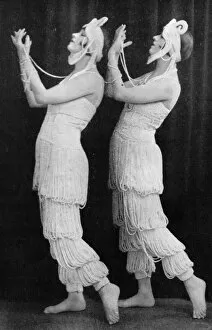 Tandem Gallery: Dolly Sisters wearing their Ciro pearl costumes