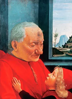 Domenico Ghirlandaio (1449-1494). An Old Man and his Grandso Domenico Ghirlandaio (1449-1494). An Old Man and his Grandso