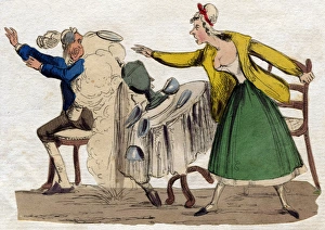 Domestic fight between husband and wife Domestic fight between husband and wife