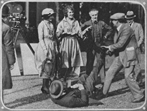 Donald Crisp filming The Princess of New York (1921) Donald Crisp filming The Princess of New York (1921)