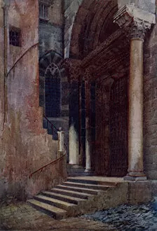 Doors Gallery: Side door of the Cathedral of San Lorenzo, Genoa, Italy