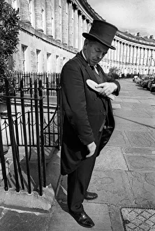 The doorman at The Royal Crescent Hotel, Bath, Somerset The doorman at The Royal Crescent Hotel, Bath, Somerset
