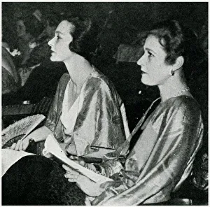 Doris and Anna Zinkeisen at the theatre Doris and Anna Zinkeisen at the theatre