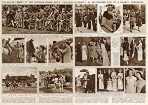 Double page spread from The Illustrated London News showing photographs of the royal Double page spread from The Illustrated London News showing photographs of the royal