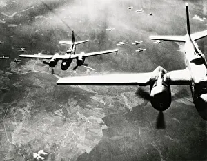 Douglas a-26 Invader bombers close to Bonn, Germany Douglas a-26 Invader bombers close to Bonn, Germany