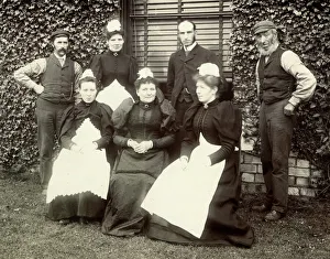 Downstairs servants of a country house Downstairs servants of a country house