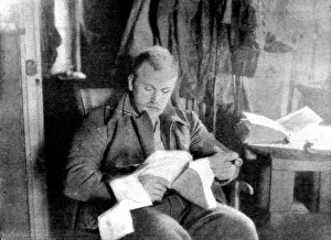 Dr. Fridtjhof Nansen at Elmwood, Franz Josef Land, 1896 Dr. Fridtjhof Nansen at Elmwood, Franz Josef Land, 1896