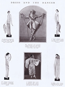 Dress and the Dancer: four costume sketches and two costumes Dress and the Dancer: four costume sketches and two costumes