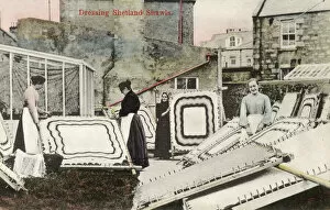 1908 Gallery: Dressing Shetland Shawls