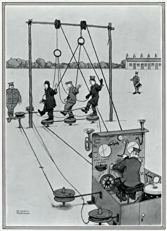 Ropes Gallery: The Drilling Frame by Heath Robinson