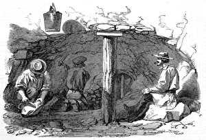 Dry digging, Turon gold fields, Australia Dry digging, Turon gold fields, Australia