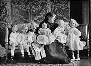 The Duchess of Albany with her grandchildren The Duchess of Albany with her grandchildren