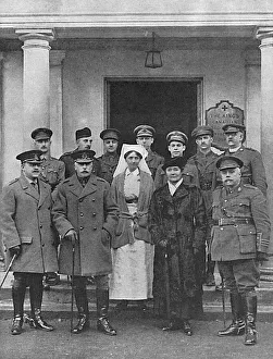 Duke & Duchess of Connaught visiting Red Cross hospital, WW1 Duke & Duchess of Connaught visiting Red Cross hospital, WW1